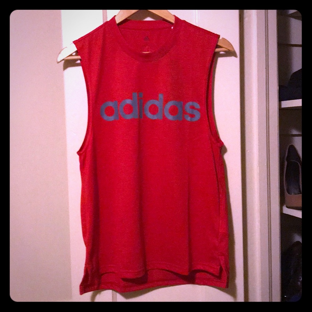 *SOLD* Red Adidas Tank Top - Picture 1 of 5
